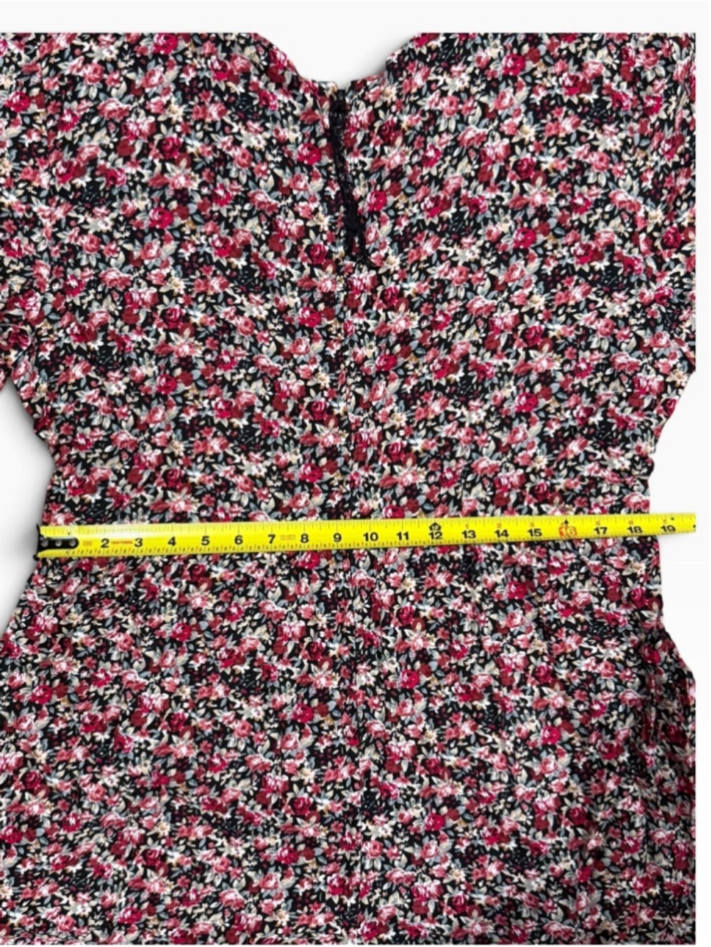 Molly Malloy Floral Tie-Waist Wide-Leg Jumpsuit in Burgundy Size 16 - Picture 9 of 11